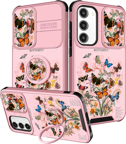 Vista 114 de Funermei para Samsung Galaxy Z Flip 4 Funda - Funda de Teléfono Bonita para Mujeres y Niñas con Mariposas Bonita Estética Femenina Diseño