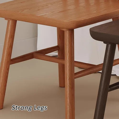 Vista 7 de JKGHK - Sillas de comedor de madera, sillas de cocina sin brazos, silla lateral de sala de estar con respaldo hueco a rayas, silla de comedor