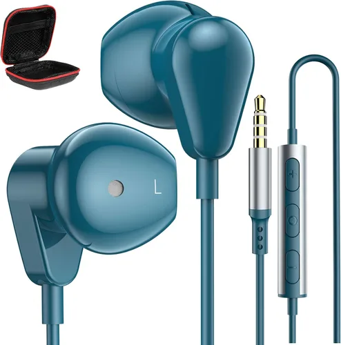 Vista 9 de Jelanry Auriculares de 0.1 in con micrófono con cable para computadora Negro