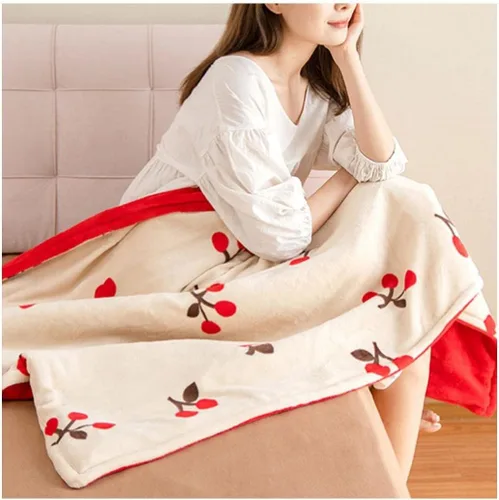 Vista 16 de Manta eléctrica ultra suave y cómoda con manta de cama de cierre automático, manta térmica de 7 capas