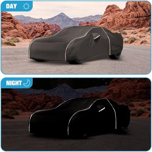 Vista 4 de Funda impermeable para automóvil compatible con Chevy Camaro 2010-2024 para todo tipo de clima, 6 capas, cubierta completa para automóvil con bolsa