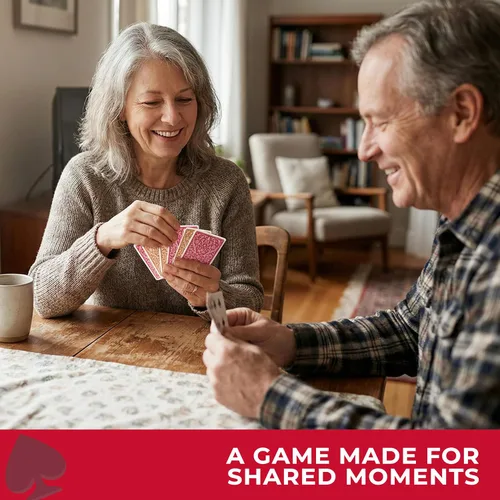 Vista 5 de All7s Canasta - Naipes con valores de puntos, 2 mazos de índice grande para adultos, personas mayores y familias, fáciles de leer, duraderas