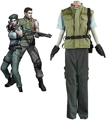 Vista 3 de Chris Redfield S.T.A.R.S. - Disfraz de uniforme para cosplay hecho a medida en cualquier