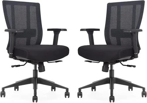 Vista 9 de Bitchair - Silla ergonómica de malla para sala de conferencias, silla de escritorio para computadora con brazos ajustables en altura, silla