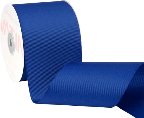 Vista 147 de VATIN Cinta de Grogrén Negra, 1-1/2" x 50 Yardas Continuas, Cinta de Grogrén de Poliéster Negra, Usar para Lazos de Bricolaje, Accesorios