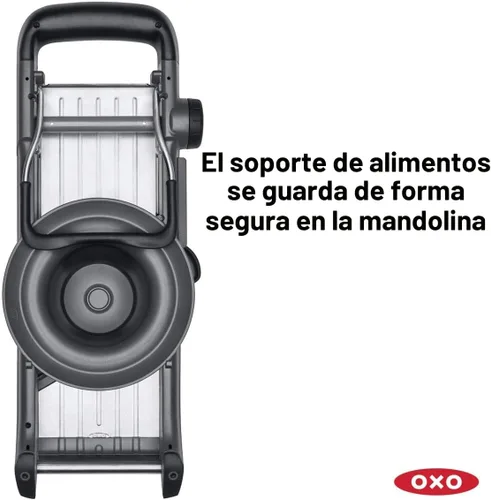 Vista 7 de Manija y rebanadora 2.0 OXO, para chefs, de buen agarre