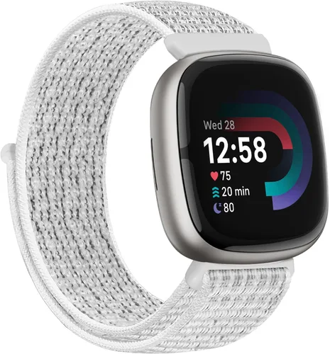 Vista 11 de Correas de nailon compatibles con Fitbit Versa 4/Sense 2/Versa 3/Fitbit Sense, correa de repuesto ajustable deportiva suave transpirable