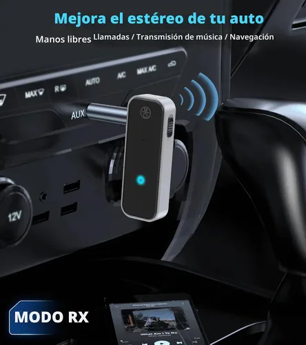 Vista 4 de Receptor transmisor Bluetooth KAIY para TV a auriculares Adaptador Bluetooth AUX 2 en 1 para AirPods/Auriculares de avión, Receptor Bluetooth