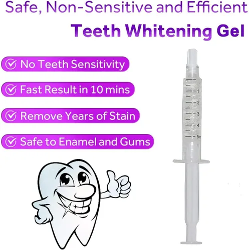 Vista 2 de Bright White Smiles Paquete de recarga de jeringa de gel blanqueador dental de peróxido de carbonamida al 44 % paquete de recambio de peróxido