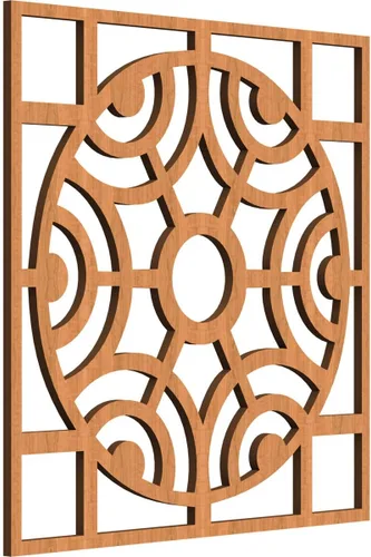 Vista 19 de Walton Paneles de pared decorativos de madera con calado, pequeños, 11 3/8 pulgadas de ancho x 11 3/8 pulgadas de alto x 1/4 pulgadas de alto, nogal