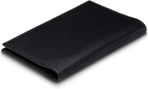 Vista 3 de Bosca Estuche para tarjetas de llamadas para hombre, Negro