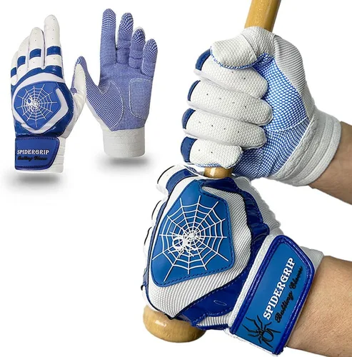 Vista 8 de J&S Sporting Spider Grip - Guantes de bateo de béisbol antideslizantes - Agarre antideslizante duradero para hombres y jóvenes jugadores