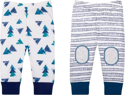 Vista 7 de Lamaze Pantalones deportivos de algodón natural súper peinados para bebé, 2 unidades Gris (Gray Striped)