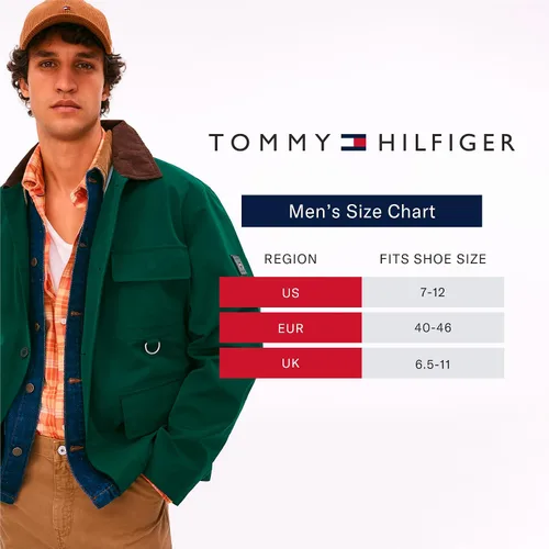 Vista 7 de Tommy Hilfiger Calcetines invisibles para hombre - Paquete de 6 mezcla de algodón elásticos suaves acolchados casuales atléticos deportivos forros