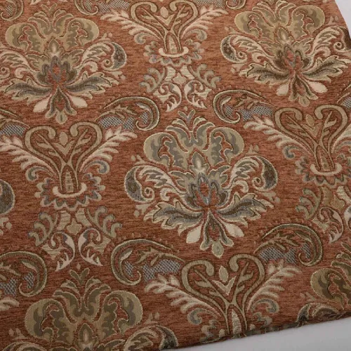 Vista 7 de TinaKim Tela de Tapicería Floral, Jacquard Damasco de Chenilla, para Recubrir Sillas de Muebles y Sofás (Azul, 2 Yardas)