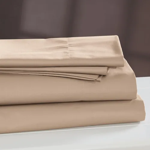 Vista 3 de Cuddledown Dreamstead - Juego de sábanas 100 % algodón, 300 hilos, tejido satinado de lujo, algodón peinado puro, suave, resistente a las arrugas