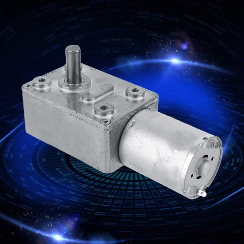 Vista 2 de Motor de reducción de engranajes reversible 12V DC alto par 6RPM