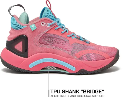 Vista 2 de AND1 Scope Athletic - Tenis de baloncesto para hombre, ligeros, transpirables, para interiores o exteriores, para hombres y mujeres, para calle