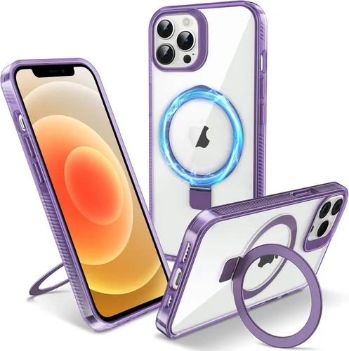 Vista 49 de Funda magnética para iPhone Air – [Soporte invisible integrado] [Compatible con MagSafe] [Protección contra caídas de grado militar] Cubierta