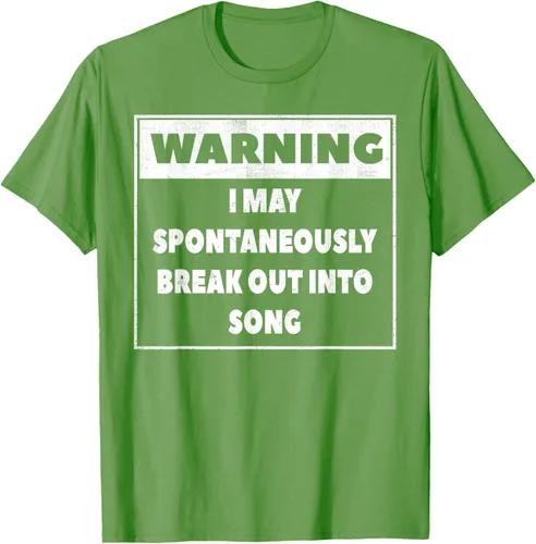 Vista 17 de Advertencia I may Spontaneously romper en canción camiseta