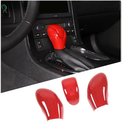 Vista 8 de PIUGILH Cubierta de Cabeza de Perilla de Palanca de Cambios Trim Compatible con Corvette C6 2005-2013 Accesorios Interiores, Cubierta de Cabeza
