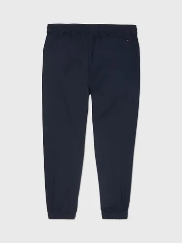 Vista 2 de Tommy Hilfiger Pantalón de algodón y lino con cordón para mujer con trabillas para dominar