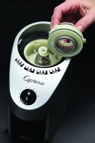Vista 3 de Molino de muelas cónicas Infinity marca Capresso, ninguno , Stainless Inoxidable