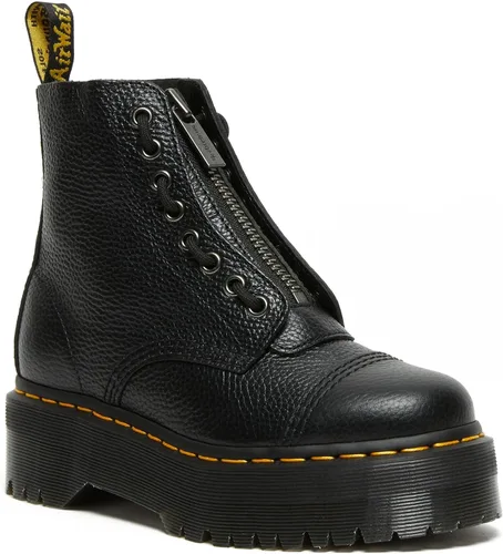 Vista 49 de Dr. Martens, Botas industriales ligeras para mujer Maple Zip con puntera de acero Negro