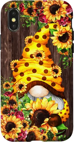 Vista 5 de Yellow Sunflower Gnome for Women Cute Summer Flower Pattern Case for iPhone 17
