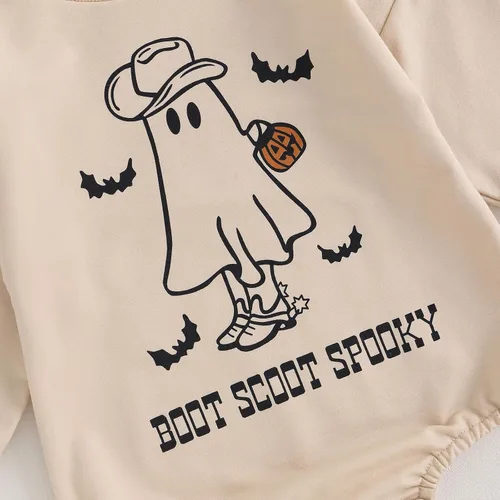Vista 3 de FYBITBO Ropa de Halloween para bebé niña y niño, sudadera de manga larga, traje de otoño e invierno