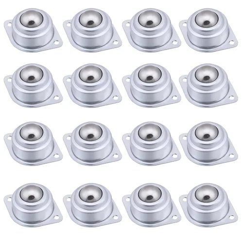 Vista 10 de XiKe 4 rodamientos de transferencia de bolas de rodillo de 1/2 pulgada, ruedas universales de bolas de rotación de 360º, unidad de transferencia