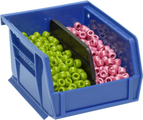 Vista 4 de Akro-Mils 40210 Separadores de longitud de plástico para contenedores apilables AkroBins modelo 30210, insertos de almacenamiento personalizados