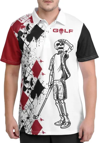 Vista 4 de HIVICHI Golf Shirts for Men Funny Golf Shirts for Men Golf Outfits Golfing Gifts Golf Lover