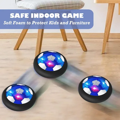 Vista 4 de Juguetes para niños, pelota de fútbol flotante recargable, relleno de calcetines para niños, juegos de interior con luz intermitente para Navidad