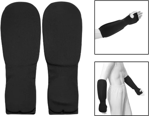 Vista 3 de Protectores de antebrazo para puños y manos, mangas acolchadas transpirables con almohadillas de protección para antebrazo, protector