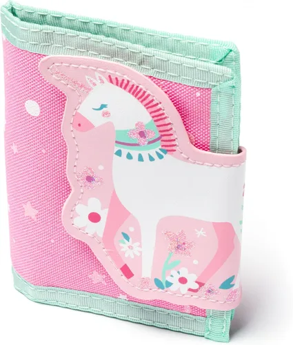 Vista 30 de Stephen Joseph, Billetera unisex para niños y niñas con diseños de apliques, cartera serigrafiada con bolsillo para monedas con cremallera, avión