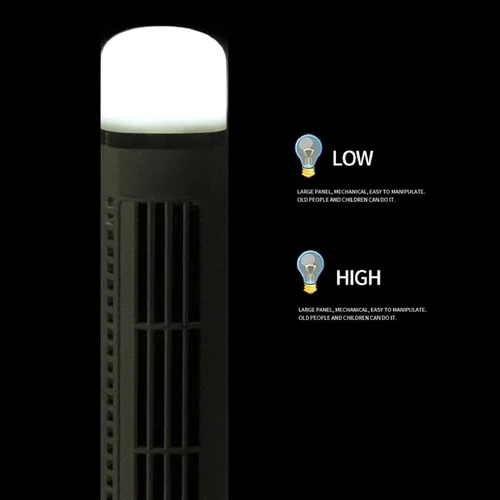 Vista 6 de Pomya Ventilador de torre oscilante sin aspas, ventilador de oficina silencioso con oscilación de 90 grados, ventilador de escritorio portátil