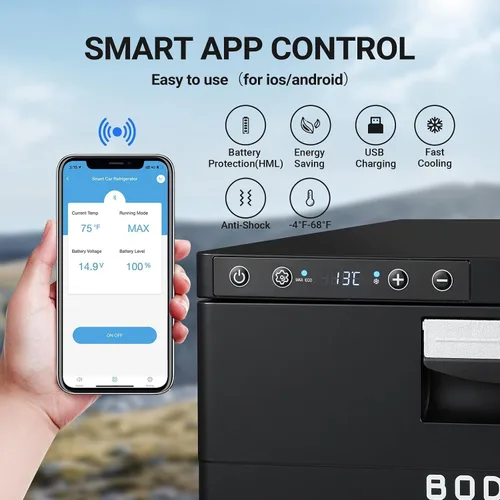 Vista 13 de BODEGA BODEGACOOLER - Refrigerador de cajón de 12 V, 33 cuartos de galón (31 L) con control de aplicación, enfriador portátil para automóvil