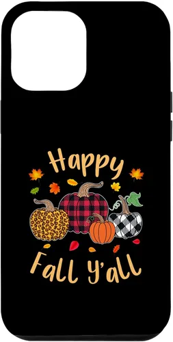 Vista 26 de Happy Fall Y'all Leopard Pumpkin Autumn Season Women Girls Case for iPhone 17