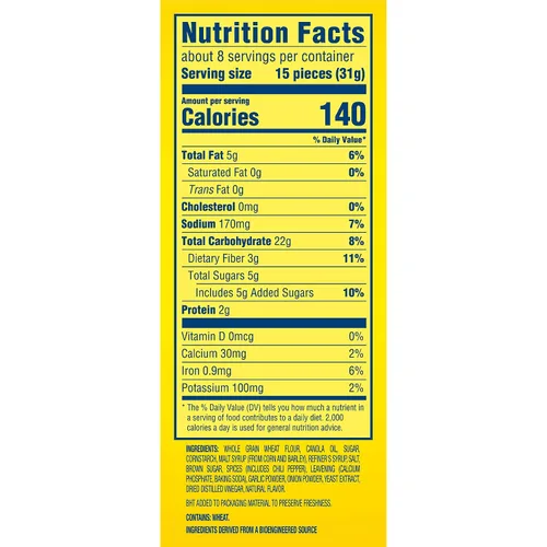Vista 2 de Wheat Thins Snacks picantes de chile dulce, galletas de trigo integral, galletas de aperitivos, 8.5 onzas
