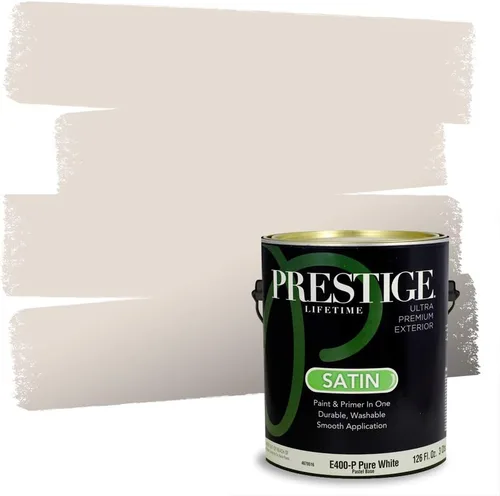 Vista 82 de PRESTIGE Pinturas Pintura Exterior e Imprimación en Uno, 1 Galón, Mate, Combinación Comparable de Sherwin Williams* Black Magic* SW6991-PCM