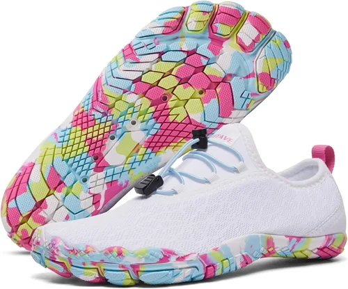 Vista 7 de HIITAVE Zapatos de playa para mujer, zapatos de agua con puntera ancha