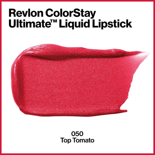 Vista 2 de Lápiz labial líquido Revlon ColorStay Ultimate, TOP TOMATO 050 Top Tomate