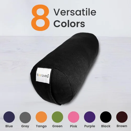 Vista 3 de Sol Living Almohada de yoga rectangular para meditación, accesorios de meditación de algodón, almohada de meditación restaurativa de yoga, almohada