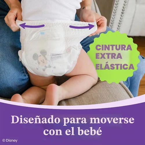 Vista 8 de Huggies Little Movers HuggFit 360 pañales talla 3, 168
