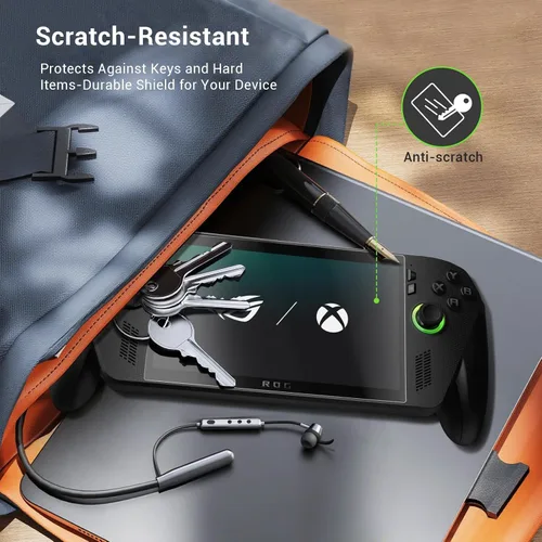 Vista 7 de CoBak Protector de pantalla de vidrio templado 9H para ASUS ROG Xbox Ally y ROG Xbox Ally X 2025 de 7 pulgadas, instalación de alineación