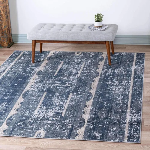 Vista 19 de Unique Loom Portland Collection - Alfombra de área (2 pies 2 pulgadas x 3 pies 1 pulgada, rectangular, marfil / gris)