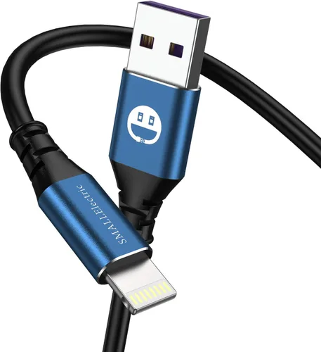 Vista 8 de SMALLElectric Paquete de 3 cargadores MFi para iPhone de 1 pie de cable Lightning corto Cable Lightning corto de 1 pie con certificación MFi