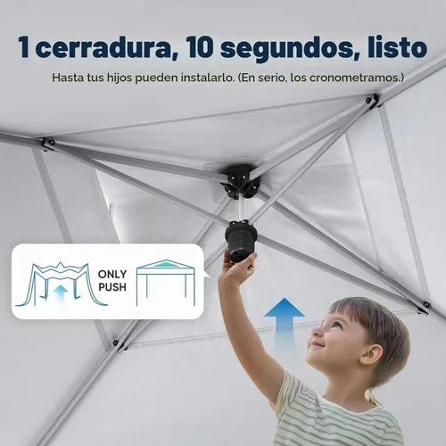 Vista 2 de Quictent - Tienda de campaña con mosquitero desplegable de 8 x 8 pies Refugio portátil fácil de instalar para exteriores, para patio, campamento