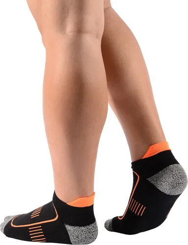 Vista 6 de Men's Padded Anti Sweat Stink Resist Blister Proof Low Cut Compression Running Socks